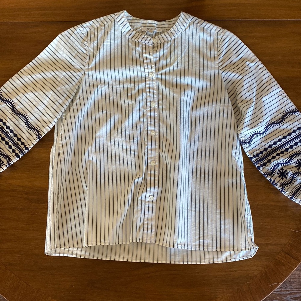 Striped Puff Sleeve Blouse - Madewell